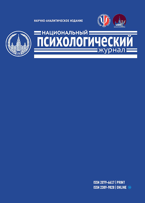 «Национальный психологический журнал»